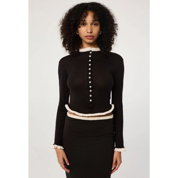 The Line by K The Dolino Top Black Size XS - Picture 1 of 10